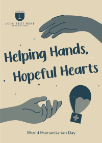 Helping Hands Humanitarian Day Poster