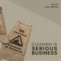 Serious Cleaning Business Instagram Post Image Preview