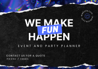 Make it Happen Postcard Design