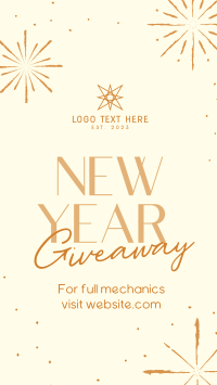 Sophisticated New Year Giveaway Instagram Reel Image Preview