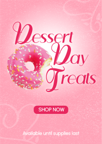 Simple Dessert Day Promo Poster