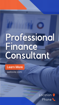 Professional Finance Consultant Instagram Reel Image Preview