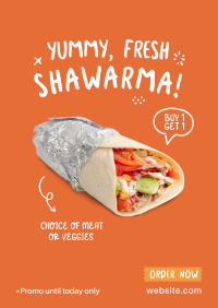 Yummy Shawarma Poster