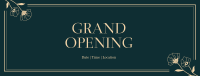 Grand Opening Elegant Floral Facebook Cover Image Preview