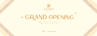 Art Deco Grand Opening Facebook Cover Image Preview