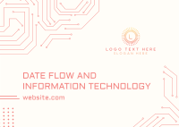 Data Flow and IT Postcard Design