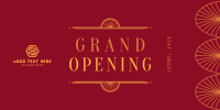 Elegant Grand Opening Twitter Post Design