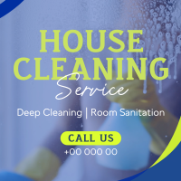 Professional House Cleaning Service Linkedin Post Design