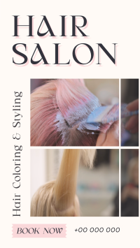 Hair Styling Salon Video