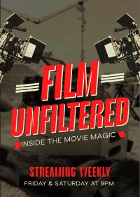 Film Unfiltered Review Flyer Design