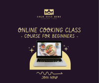 Online Cooking Class Facebook Post