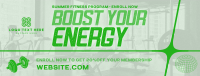 Modern Summer Fitness Membership Facebook Cover Image Preview