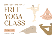 Yoga Promo for All Postcard