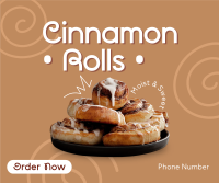 Quirky Cinnamon Rolls Facebook Post