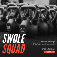 Swole Squad Instagram Post Design
