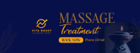 Massage Treatment Wellness Facebook Cover Image Preview