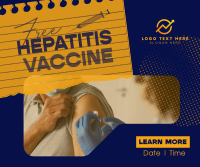 Contemporary Hepatitis Vaccine Facebook Post Design