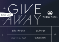 Generic Giveaway Postcard