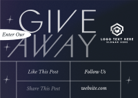 Generic Giveaway Postcard