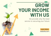 Financial Growth Postcard Design