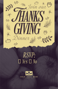 Elegant Thanksgiving Day Invitation