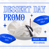 Contemporary Dessert Promo Instagram Post Design