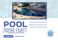 Pool Problems Maintenance Postcard Image Preview