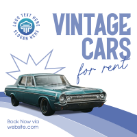 Vintage Car Rental Instagram Post