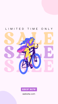 Pedal Your Way Sale Instagram Story