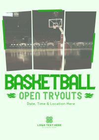 Basketball Ongoing Tryouts Poster