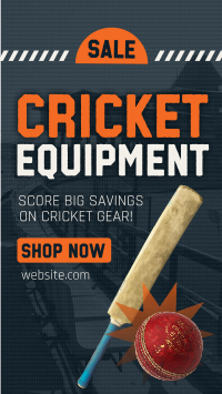 Cricket Equipment Sale Instagram Reel