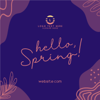 Hey Hello Spring Instagram Post