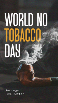 Minimalist Tobacco Day Facebook Story