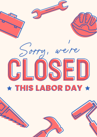 Closed for Labor Day Poster