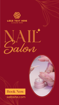 Beauty Nail Salon YouTube Short Design