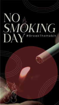 Modern No Smoking Day Facebook Story