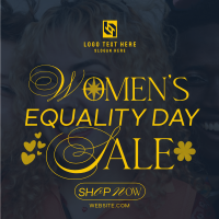 Minimalist Women's Equality Sale Instagram Post Design