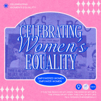 Risograph Women's Equality Day Instagram Post Design