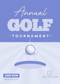 Clean Golf Tournament Poster