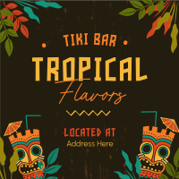 At the Tiki Bar Instagram Post Design