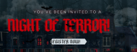 Scary Halloween Party Facebook Cover Image Preview