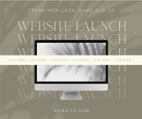 Minimalist Website Launch Facebook Post