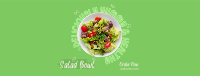 Vegan Salad Bowl Facebook Cover Image Preview