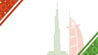 Dubai Travel Booking Zoom Background Design