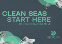 World Ocean Day Clean Up Drive Postcard