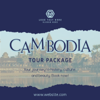 Cambodia Travel Linkedin Post Design