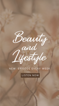 Beauty and Lifestyle Podcast Facebook Story