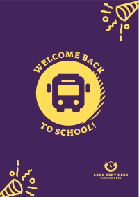 Welcome Back School Bus Flyer