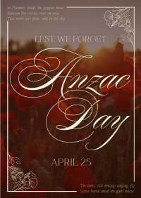 Elegant Anzac Day Flyer