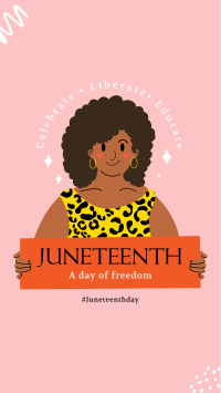 Juneteenth Woman Facebook Story